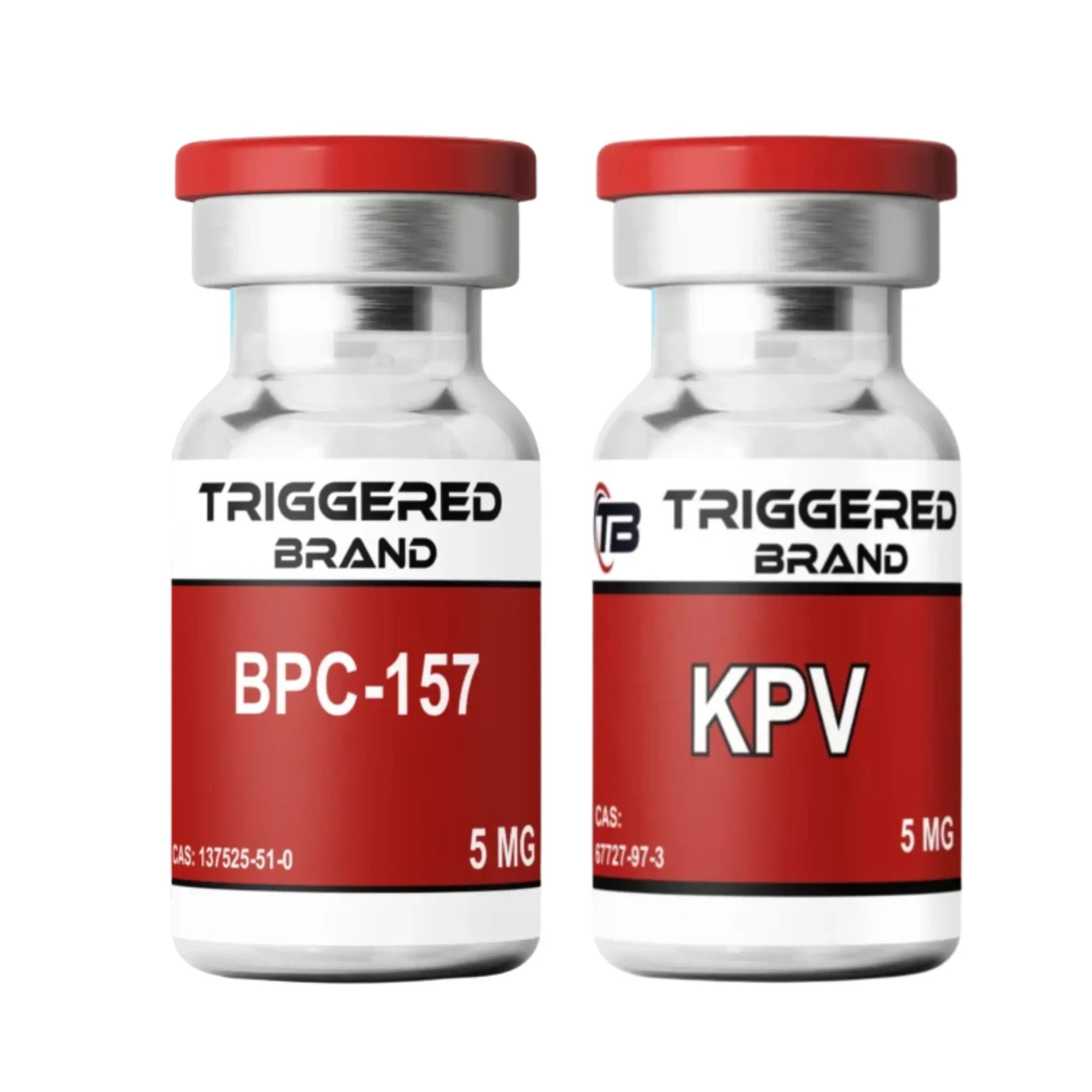 Triggered Brand BPC-157 5mg & KPV 5mg Vial Bundle